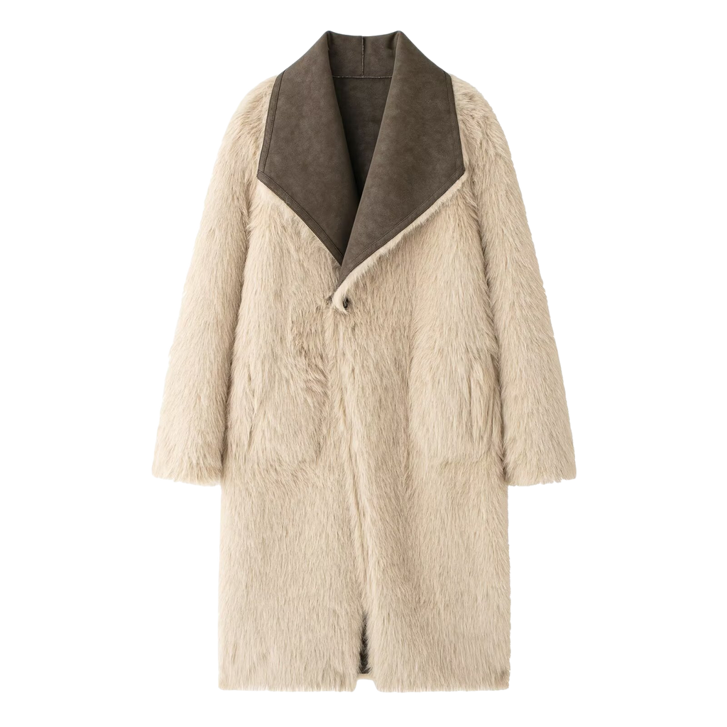 Langer doppelseitiger Mantel