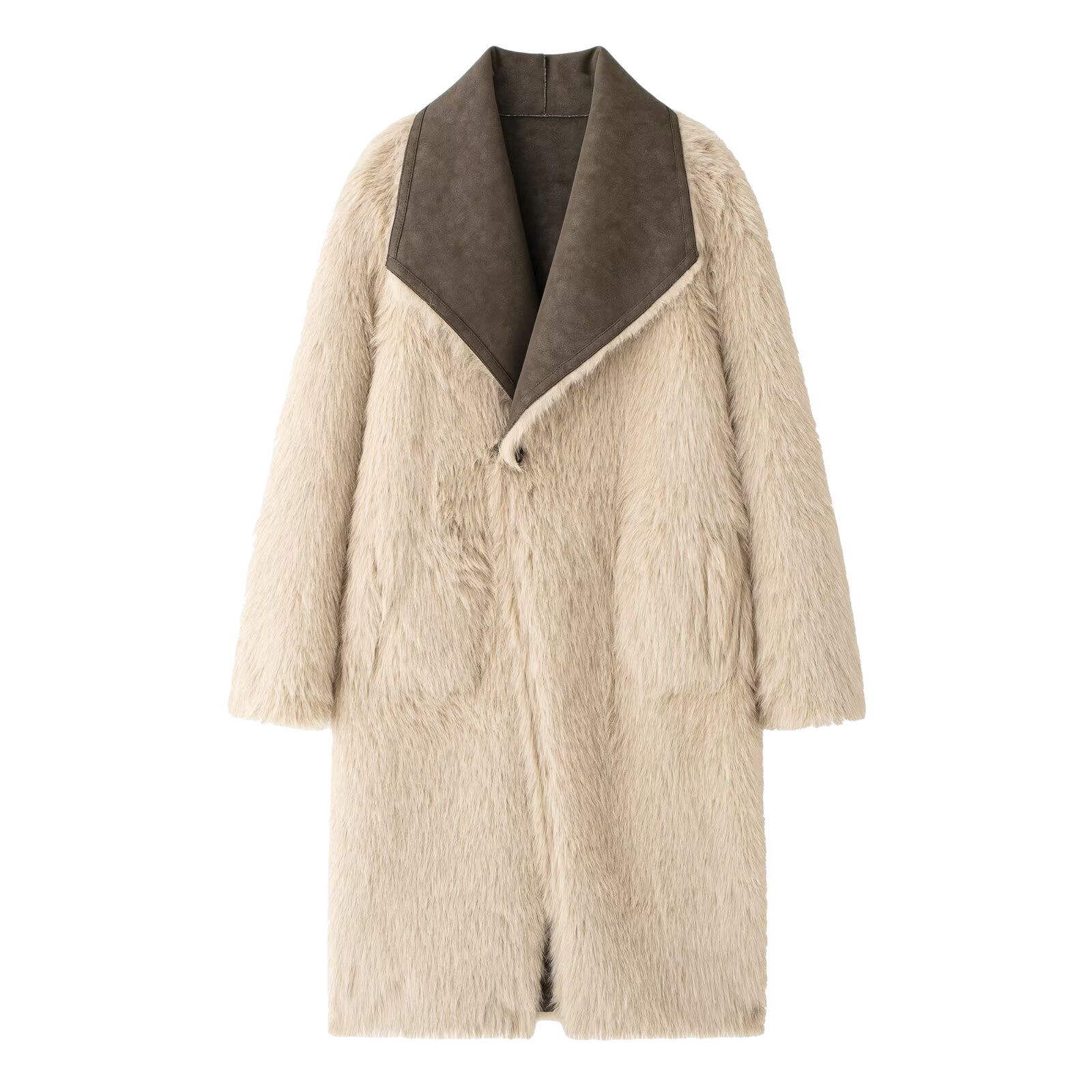 Langer doppelseitiger Mantel