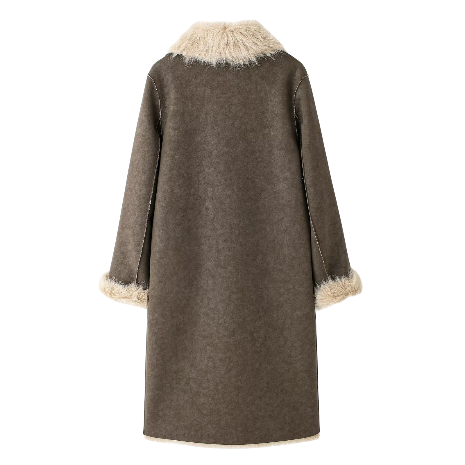 Langer doppelseitiger Mantel