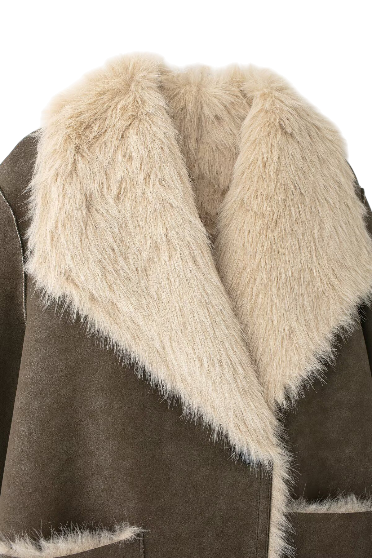 Langer doppelseitiger Mantel